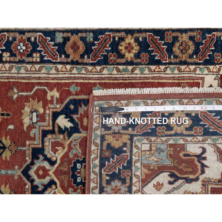2'8" x 6'5" New Hand Knotted Red Wool Runner Oriental Rug - MOA10291503