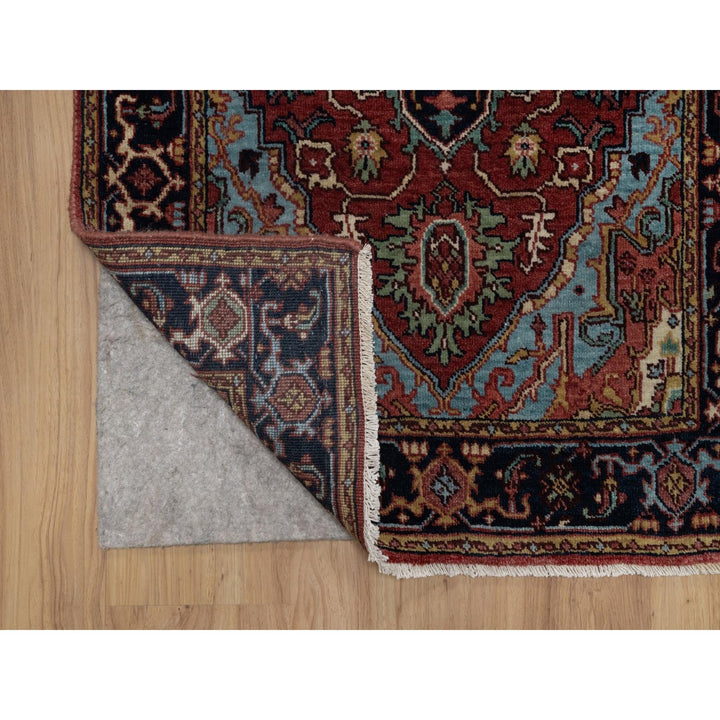 2'8" x 8'1" New Hand Knotted Red Wool Runner Oriental Rug - MOA10291504