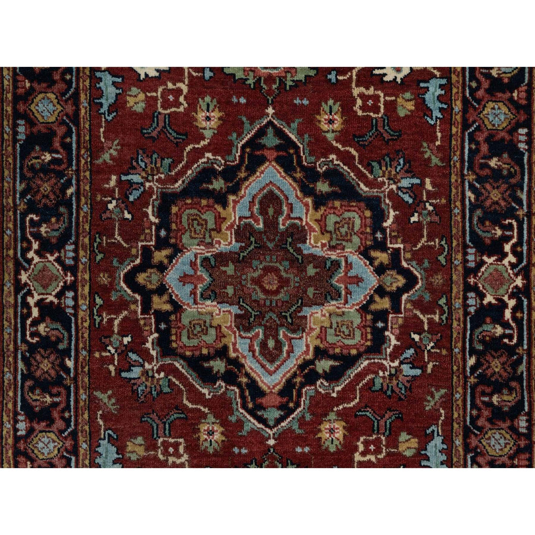 2'8" x 8'1" New Hand Knotted Red Wool Runner Oriental Rug - MOA10291504