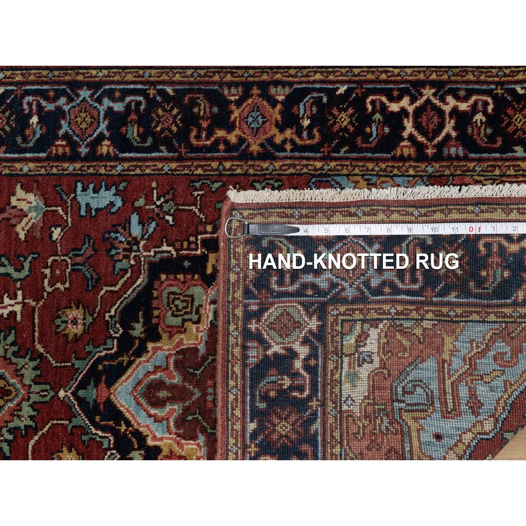 2'8" x 8'1" New Hand Knotted Red Wool Runner Oriental Rug - MOA10291504