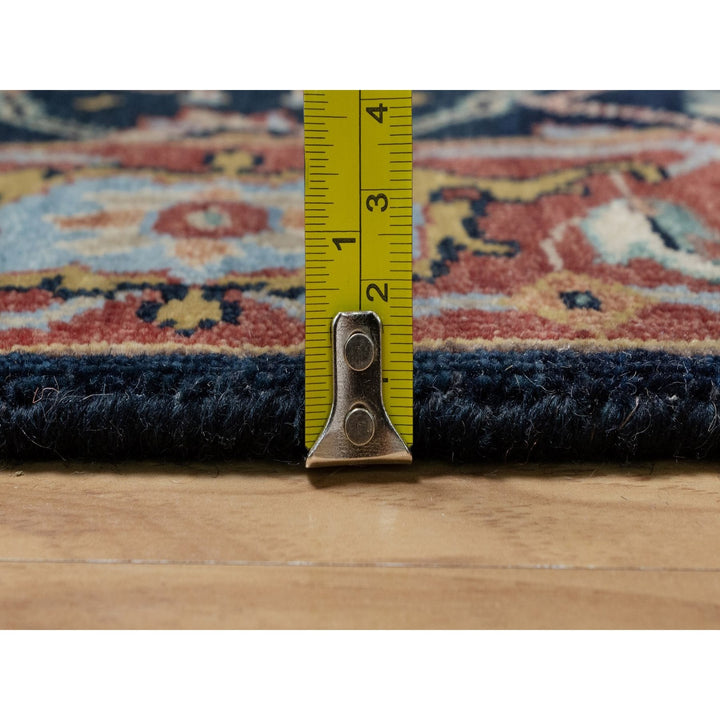 2'7" x 8'3" New Hand Knotted Blue Wool Runner Oriental Rug - MOA10291505