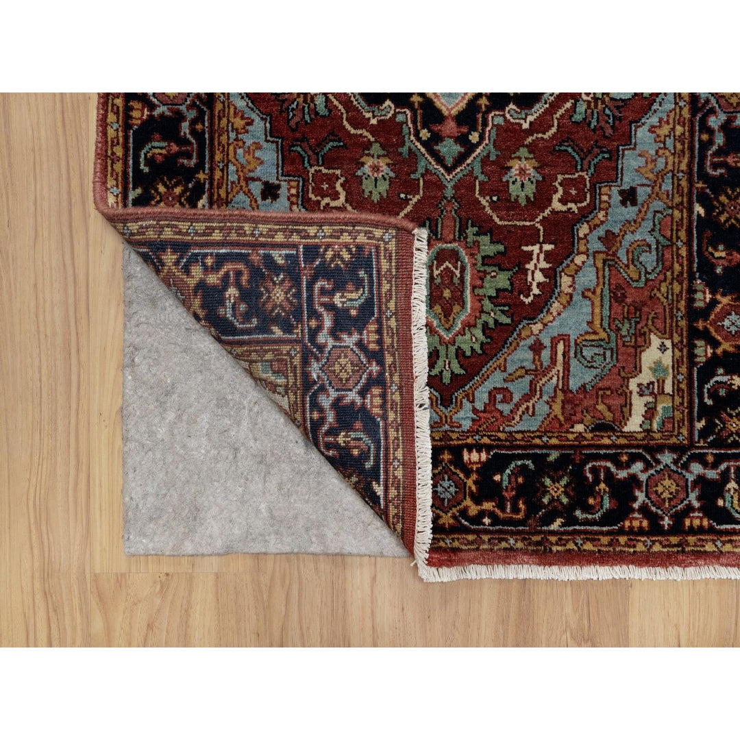 2'6" x 6'3" New Hand Knotted Red Wool Runner Oriental Rug - MOA10291507