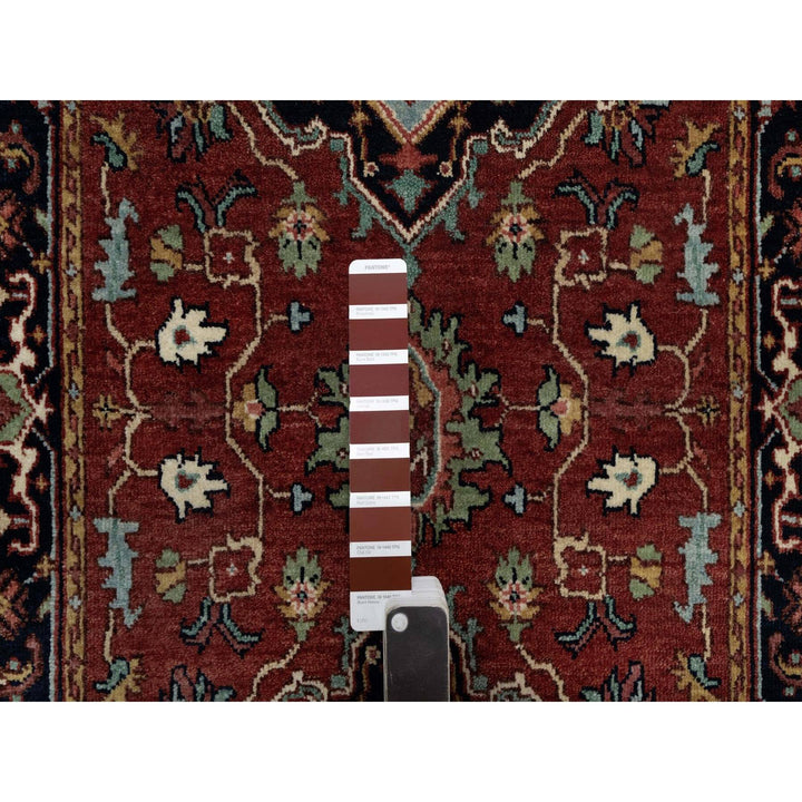 2'6" x 6'3" New Hand Knotted Red Wool Runner Oriental Rug - MOA10291507