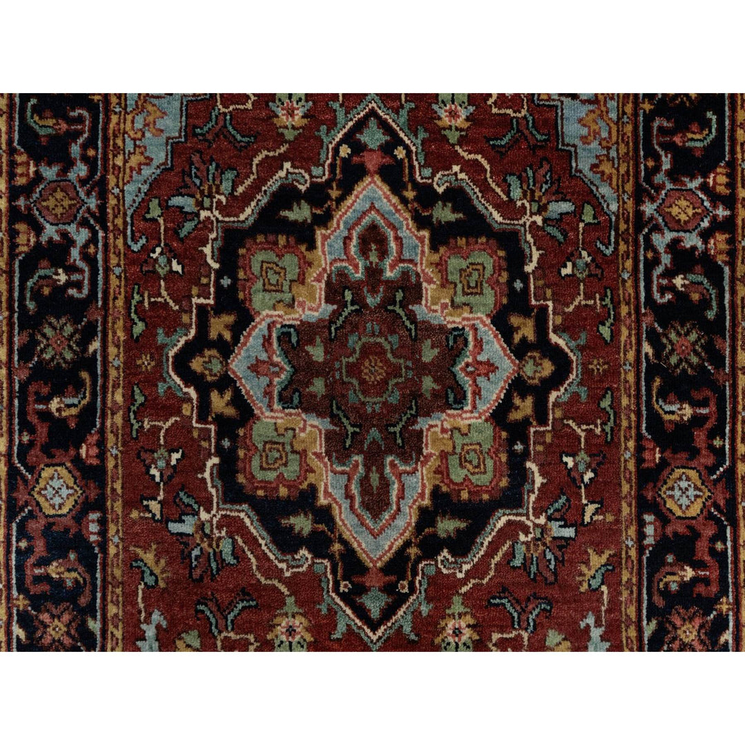 2'6" x 6'3" New Hand Knotted Red Wool Runner Oriental Rug - MOA10291507