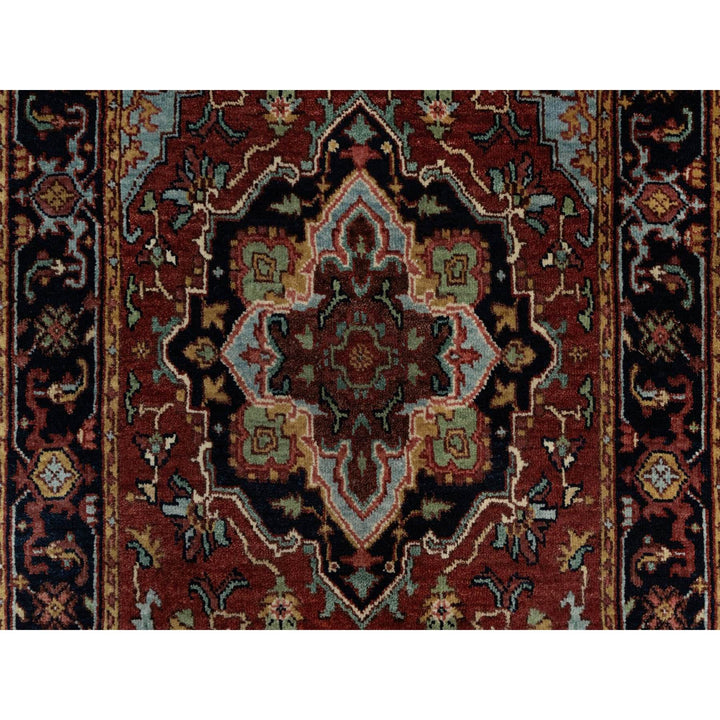2'6" x 6'3" New Hand Knotted Red Wool Runner Oriental Rug - MOA10291507