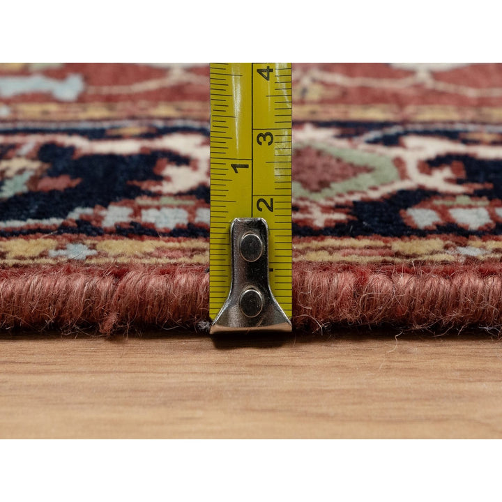 2'6" x 6'3" New Hand Knotted Red Wool Runner Oriental Rug - MOA10291507