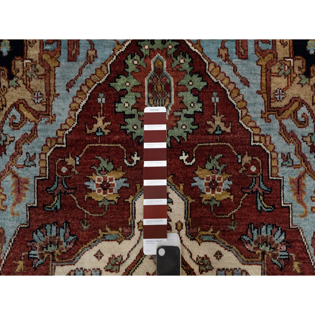 3'1" x 5'1" New Hand Knotted Red Wool Rectangle Oriental Rug - MOA10291508