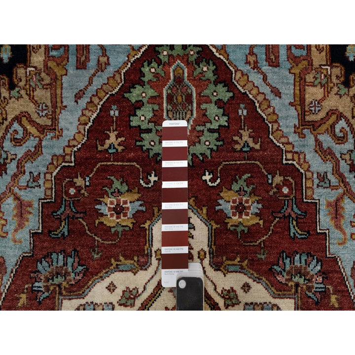 3'1" x 5'1" New Hand Knotted Red Wool Rectangle Oriental Rug - MOA10291508