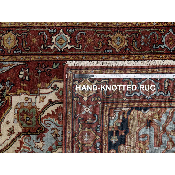 3'1" x 5'1" New Hand Knotted Red Wool Rectangle Oriental Rug - MOA10291508