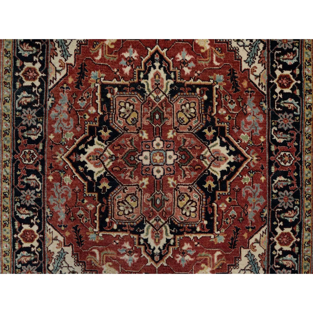 3'0" x 5'0" New Hand Knotted Red Wool Rectangle Oriental Rug - MOA10291509