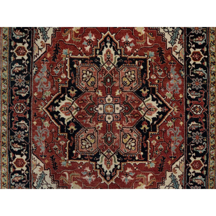 3'0" x 5'0" New Hand Knotted Red Wool Rectangle Oriental Rug - MOA10291509