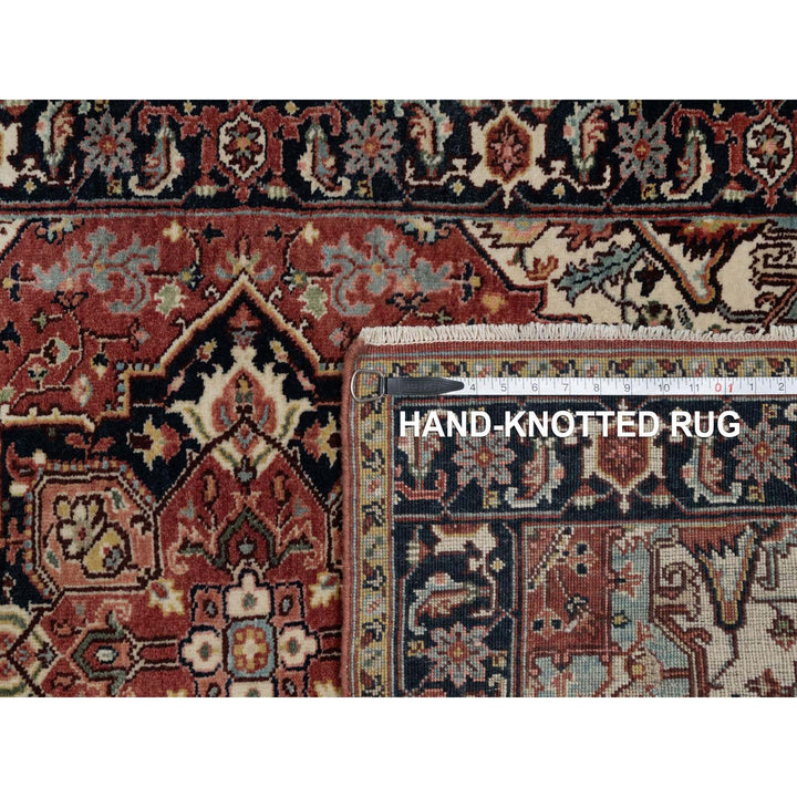 3'0" x 5'0" New Hand Knotted Red Wool Rectangle Oriental Rug - MOA10291509