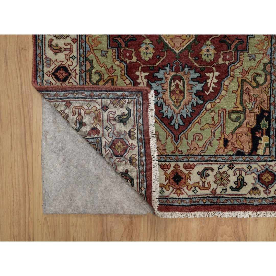 2'7" x 8'2" New Hand Knotted Red Wool Runner Oriental Rug - MOA10291510
