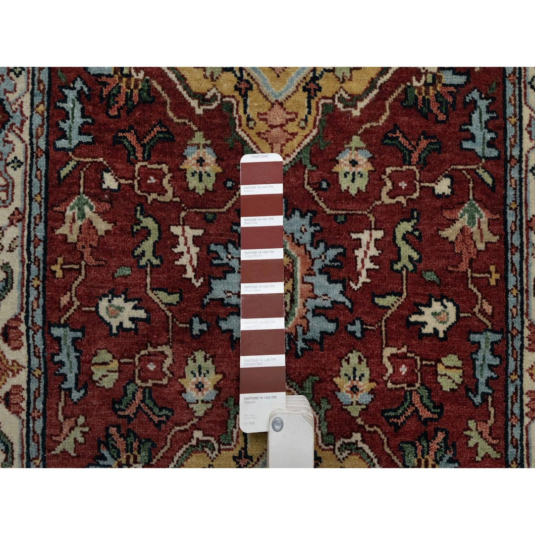 2'7" x 8'2" New Hand Knotted Red Wool Runner Oriental Rug - MOA10291510