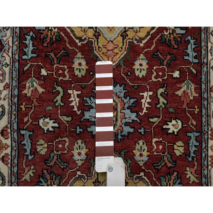 2'7" x 8'2" New Hand Knotted Red Wool Runner Oriental Rug - MOA10291510