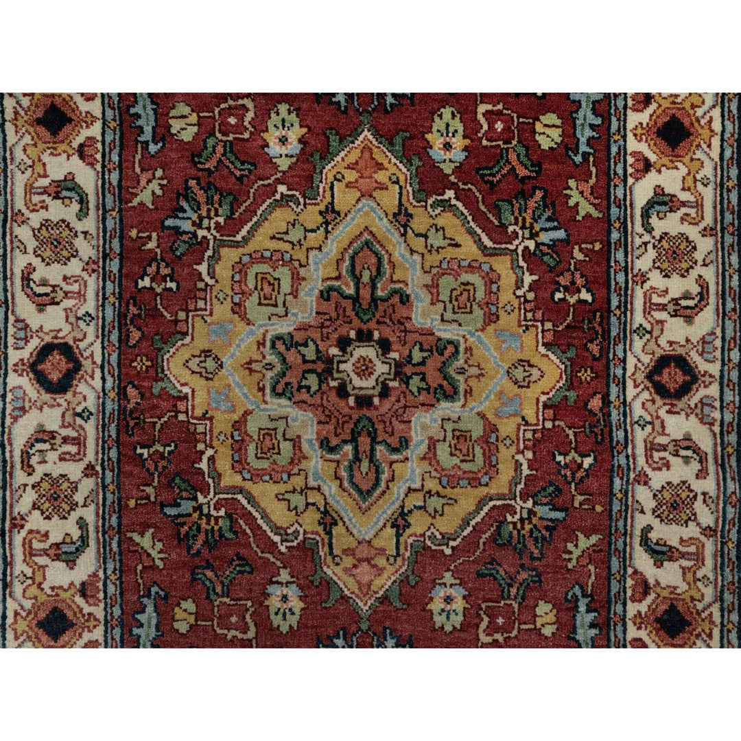 2'7" x 8'2" New Hand Knotted Red Wool Runner Oriental Rug - MOA10291510