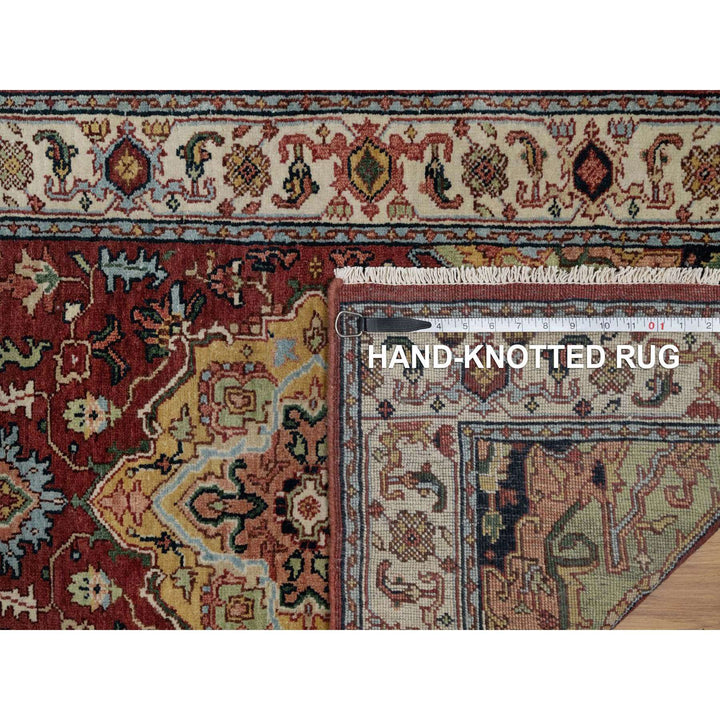 2'7" x 8'2" New Hand Knotted Red Wool Runner Oriental Rug - MOA10291510