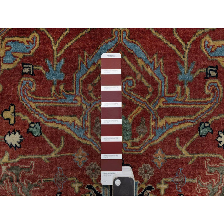 5'2" x 7'2" New Hand Knotted Red Wool Rectangle Oriental Rug - MOA10291519