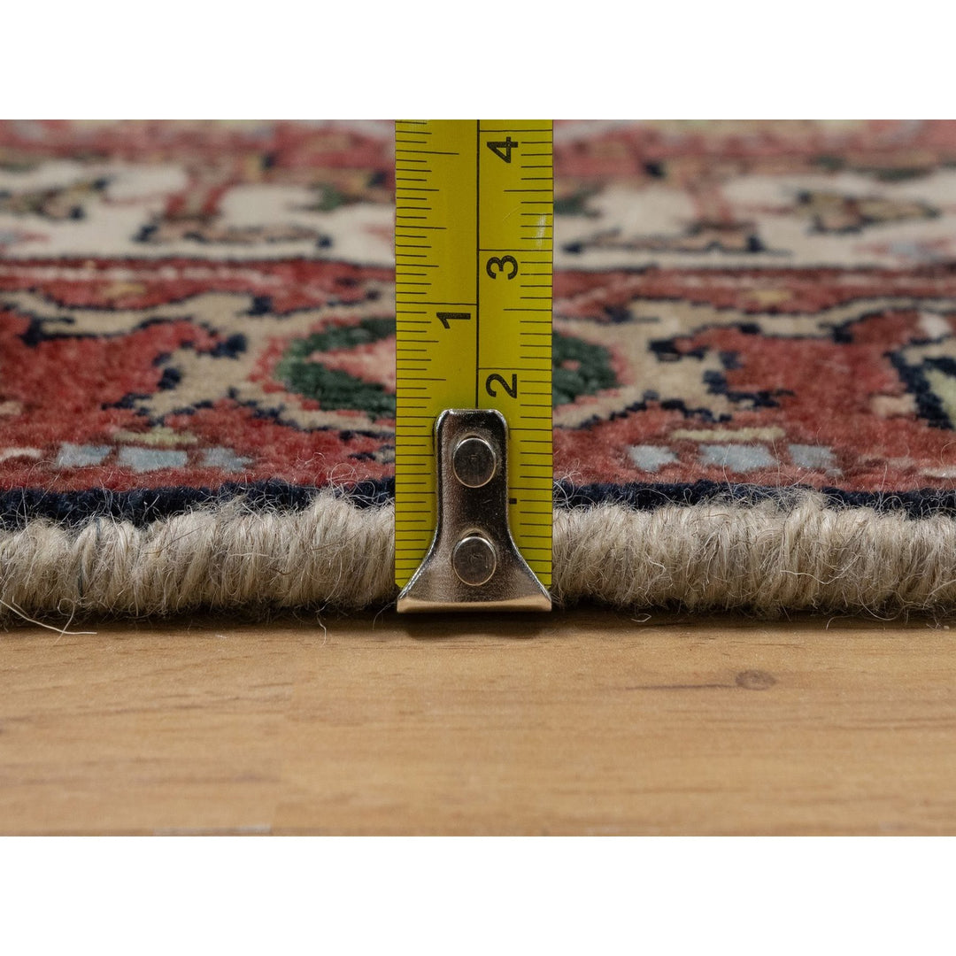 2'0" x 3'1" New Hand Knotted Ivory Wool Rectangle Oriental Rug - MOA10291520