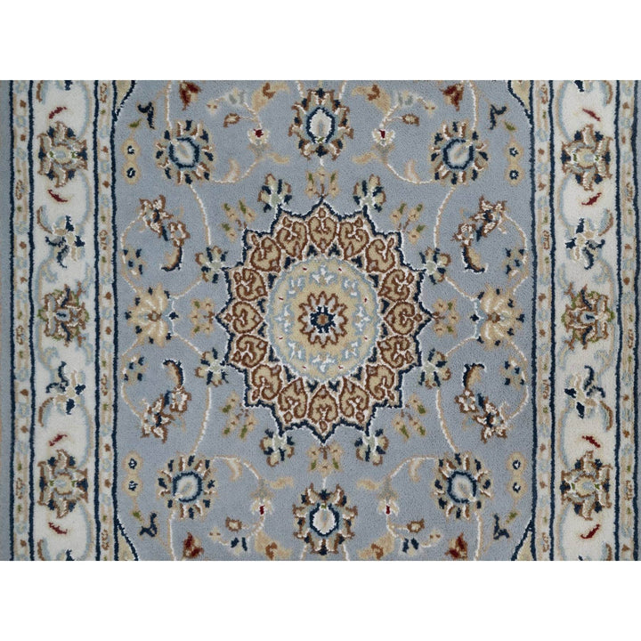2'0" x 3'3" New Hand Knotted Blue Wool & Silk Rectangle Oriental Rug - MOA10291537