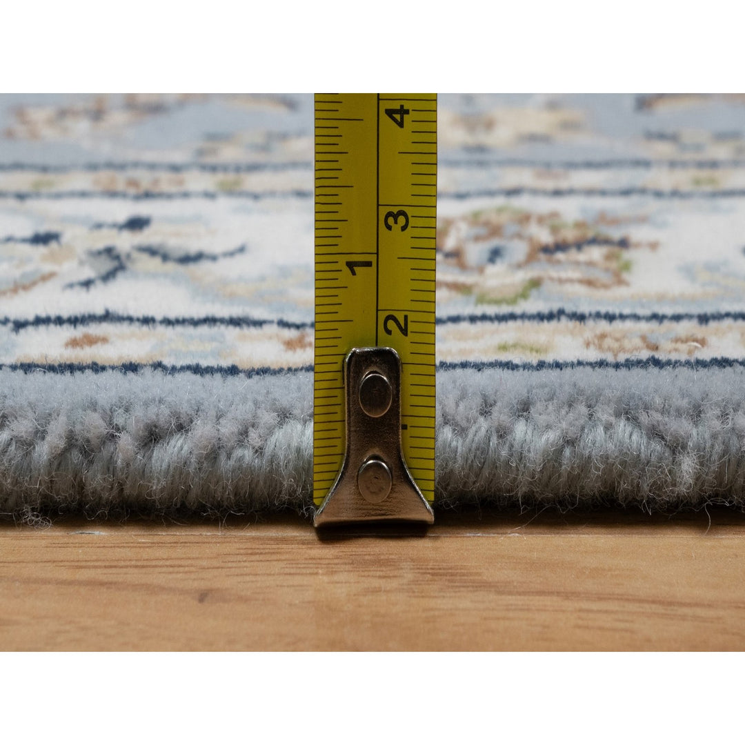 2'0" x 3'3" New Hand Knotted Blue Wool & Silk Rectangle Oriental Rug - MOA10291537