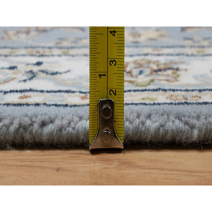 2'0" x 3'3" New Hand Knotted Blue Wool & Silk Rectangle Oriental Rug - MOA10291537