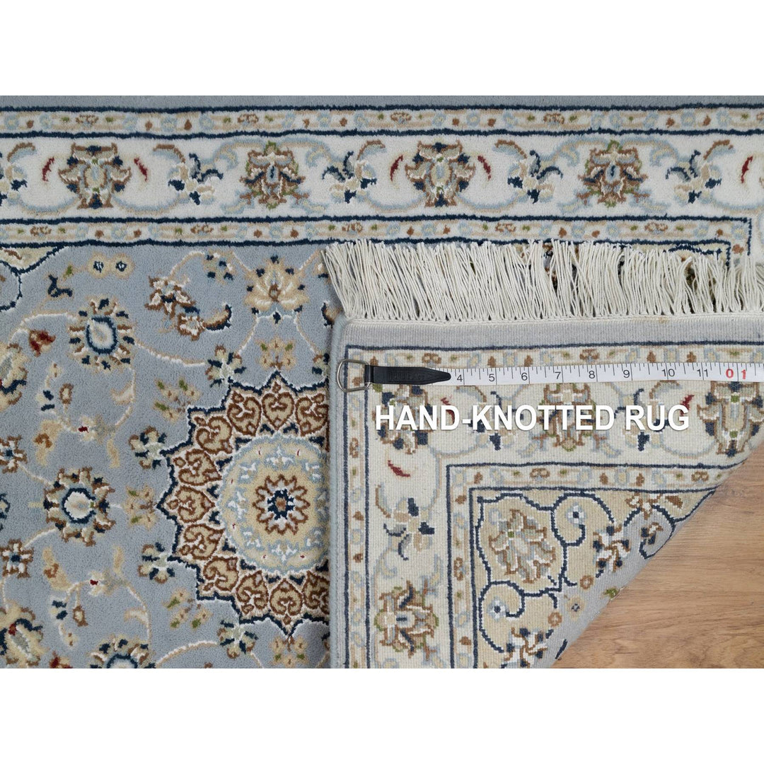 2'0" x 3'3" New Hand Knotted Blue Wool & Silk Rectangle Oriental Rug - MOA10291537