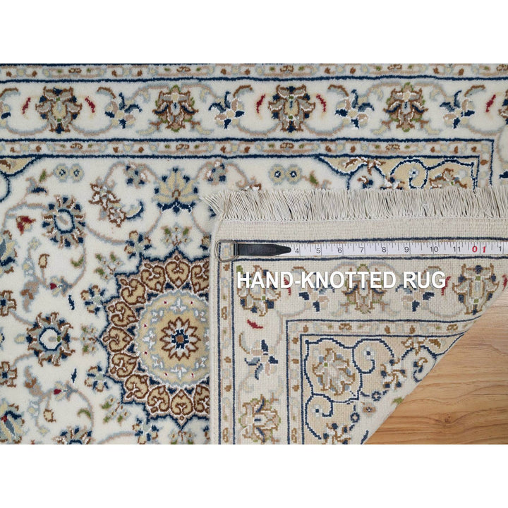 2'0" x 3'2" New Hand Knotted Ivory Wool & Silk Rectangle Oriental Rug - MOA10291540