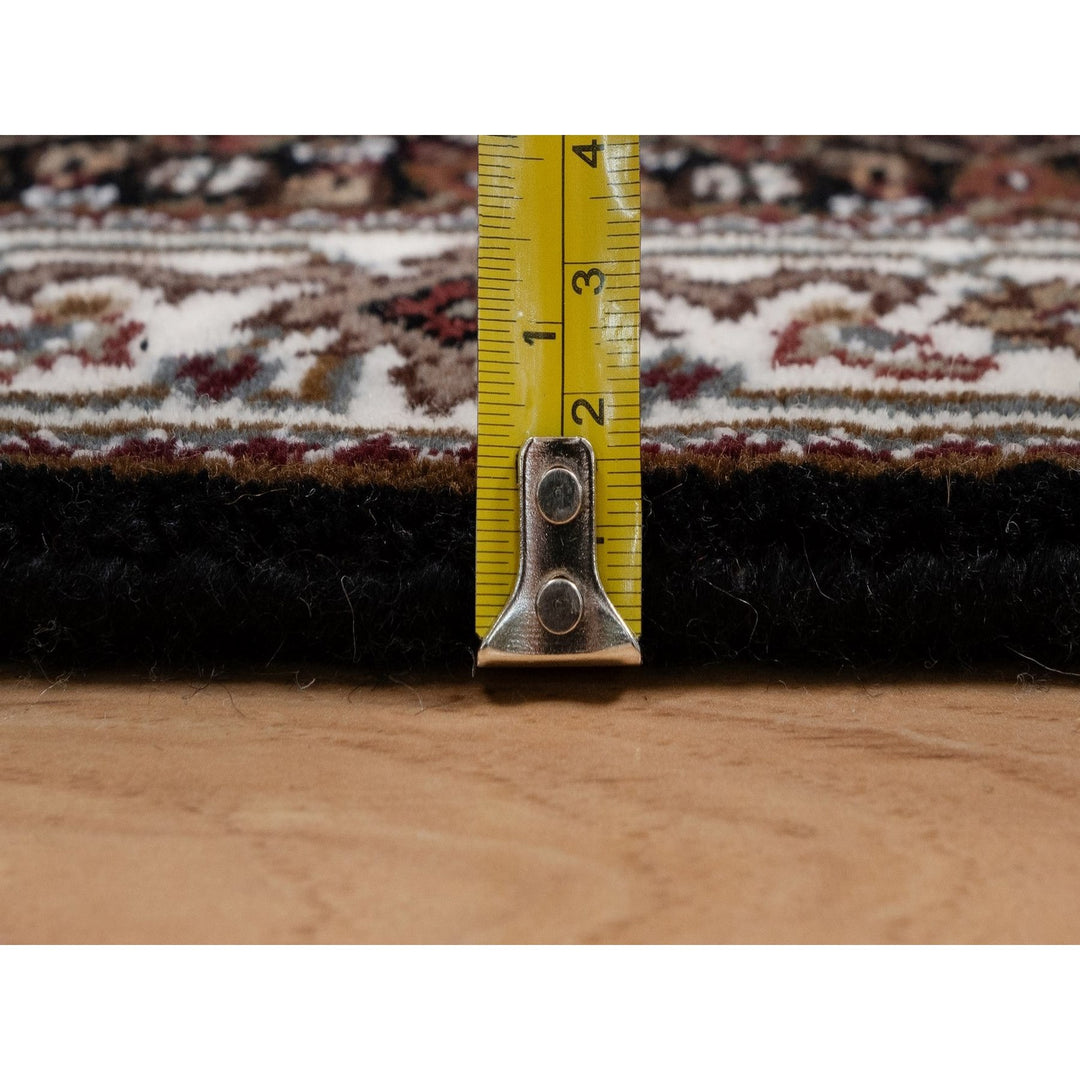 2'0" x 4'2" New Hand Knotted Black Wool Rectangle Oriental Rug - MOA10291568