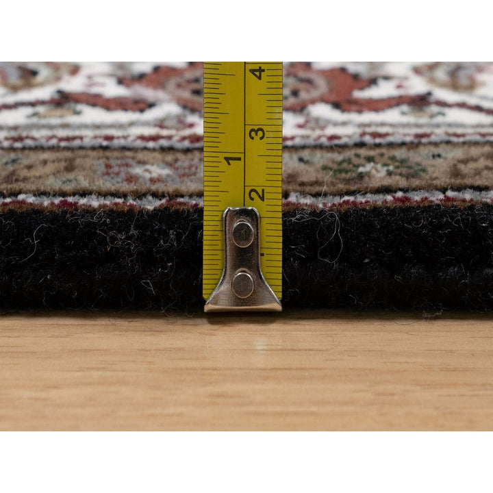 5'0" x 7'0" New Hand Knotted Black Wool Rectangle Oriental Rug - MOA10291587