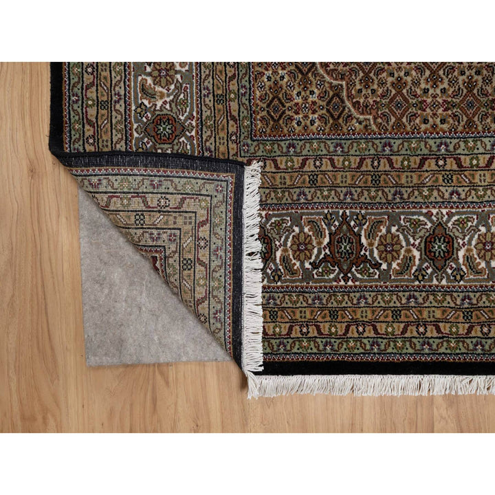 7'10" x 10'0" New Hand Knotted Black Wool Rectangle Oriental Rug - MOA10291593