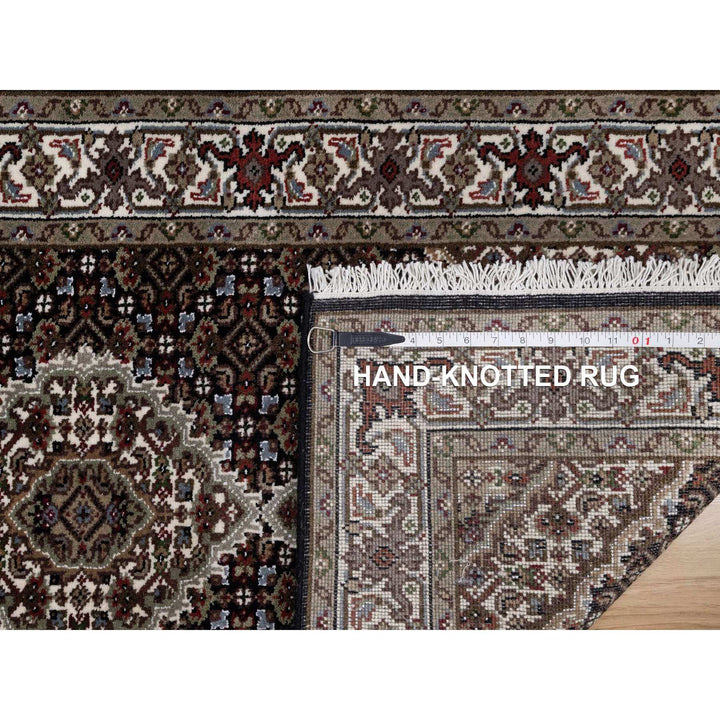 2'7" x 8'2" New Hand Knotted Black Wool Runner Oriental Rug - MOA10291618