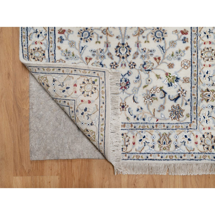 2'9" x 21'8" New Hand Knotted Ivory Wool & Silk Runner Oriental Rug - MOA10291619