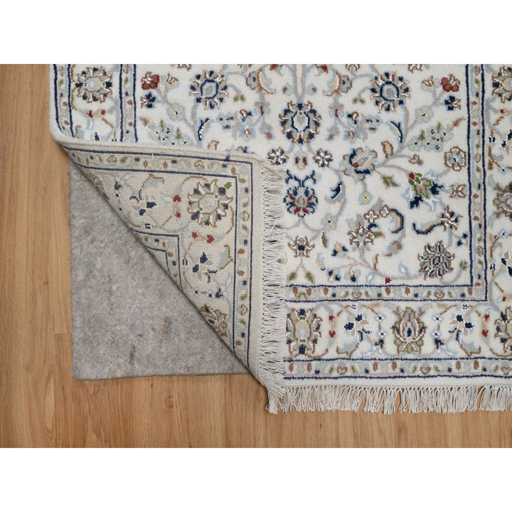 2'9" x 17'11" New Hand Knotted Ivory Wool & Silk Runner Oriental Rug - MOA10291648