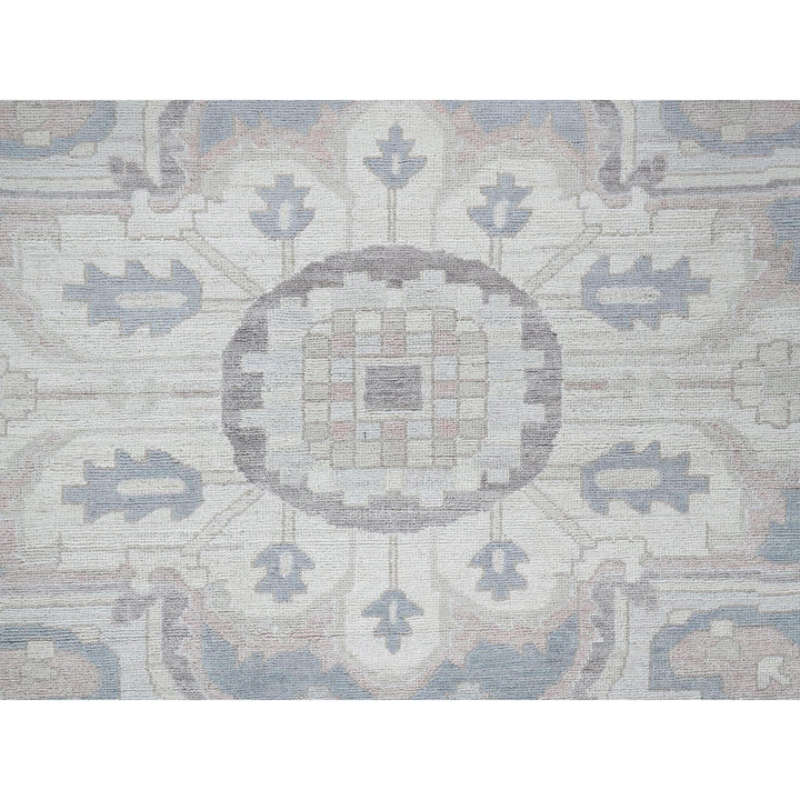 10'0" x 13'7" New Hand Knotted Ivory Wool Rectangle Oriental Rug - MOA102920