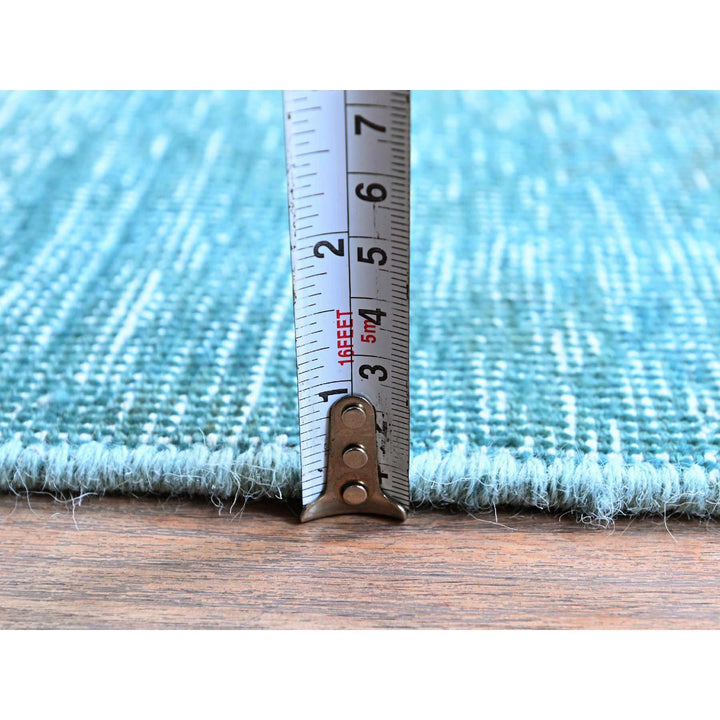 2'3" x 6'1" Vintage Hand Knotted Blue Wool Runner Oriental Rug - MOA102948