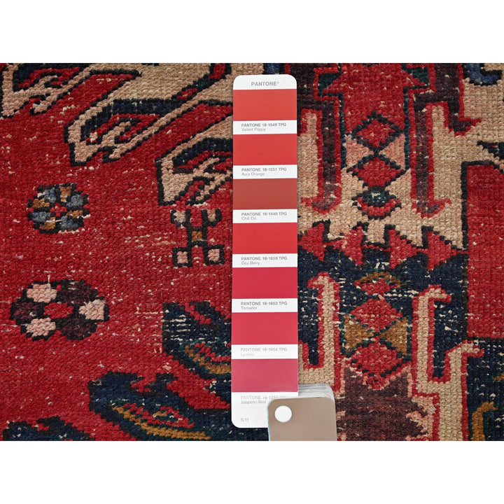 2'4" x 8'11" Vintage Hand Knotted Red Wool Runner Oriental Rug - MOA102986